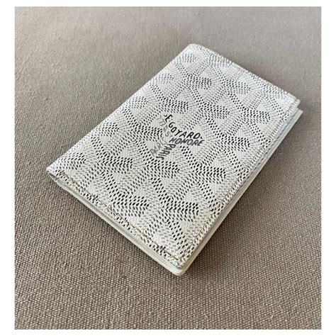 porta carte goyard bianco|porte carte goyard.